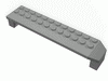 Набор LEGO Brick Arch 2 x 14 x 2 1/3 with Black and Yellow Stripes on Top Print, Темно-серый