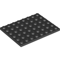 Набор LEGO Plate 6 x 8, Chrome Gold