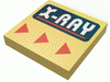 Tile  2 x  2 with "X-RAY" Print