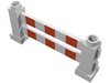 Набор LEGO Duplo Fence 1 x 6 x 2 with Red Stripes Print, Белый