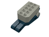 Набор LEGO Pullback Motor 9 x 4 x 2 1/3 with Black Base, White Axle Holes, Studs on Front Top Surface, Темно-серый