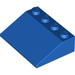 Набор LEGO Slope 33В° 3 x 4 with Red Triangles with Yellow Border Print, Голубой