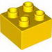 Набор LEGO Duplo, Brick 2 x 2 with Eye without White Spot Print, on Two Sides, Желтый