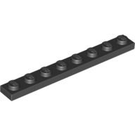 Набор LEGO Plate 1 x 8, Chrome Gold