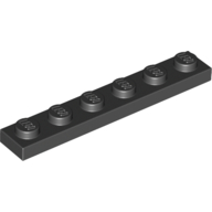 Набор LEGO Plate 1 x 6, Chrome Gold