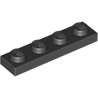 Набор LEGO Plate 1 x 4, Chrome Gold