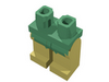 Набор LEGO Legs and Green Hips with Pirate Islanders Green Leaf Print, Желтый
