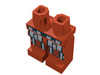 Набор LEGO Legs and Hips with Robot Print (Spyrius, Exploriens), Белый