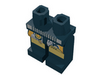 Набор LEGO Legs and Hips with Space UFO Gold Circuitry and Silver Belt Print, Черный
