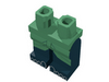 Набор LEGO Legs and Green Hips with Adventurers Desert Green Kilt & Toes Print (Hotep), Черный