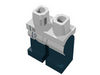 Набор LEGO Legs and White Hips with White Lab Coat/Buttons Print (Mad Scientist), Черный