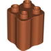 Набор LEGO Duplo, Brick 2 x 2 x 2 with Indented Sides (Tree Trunk), Earth Orange