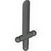 Набор LEGO Minifig Sword [Shortsword] - Shiny Solid Smooth ABS, Темно-серый