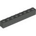 Набор LEGO Brick 1 x 8 with Red Bricks, Amazon Logo, Vines Print, Темно-серый