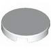 Набор LEGO Tile Round 2 x 2 with Light Blue Vitruvian Minifig Print, Белый