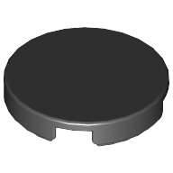 Набор LEGO Tile, Round 2 x 2 with Silver Thin-Bladed Fan Print [7133 / 8652], Черный