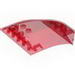 Набор LEGO Windscreen 8 x 6 x 2 Curved with Evil Skull Logo and Windows Print, Прозрачный красный