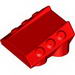 Набор LEGO Brick, Modified 2 x 2 No Studs, Sloped with 3 Side Pistons Raised and Silver/Black/Blue Print, Красный