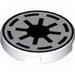 Tile Round 2 x 2 with Republic Eight-point Star Print