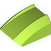 Набор LEGO Slope, Curved 2 x 2 Lip, No Studs with '88', Green Fade/Black Stripes Print, Лайм
