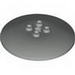 Набор LEGO Dish 6 x 6 Inverted (Radar) with Copper and Black Machinery Print [Hollow Studs], Светлый сине-серый