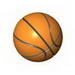 Minifig Basketball with Black Lines Print