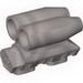 Набор LEGO Technic Engine Tunable, Block with Two Round Air Scoops [Fits 2133], Pearl Light Gray