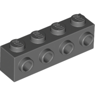 Набор LEGO Brick Special 1 x 4 with 4 Studs on One Side, Chrome Gold