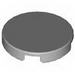 Набор LEGO Tile Round 2 x 2 with CD White, Black / Dark Gray, Gray, Blue Sectors Print (Compact Disc), Светлый сине-серый