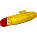 Electric, Motor with Boat Propeller and Rudder - Complete Assembly 14 x 4 x 4, 4-Blade Propeller