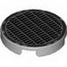 Набор LEGO Tile Round 2 x 2 with Fine Mesh Grill Print, Светло-серый