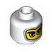 Minifig Head Balaclava with Eyes Hole Stitching Trim, Large Eye Whites Print [Blocked Open Stud]
