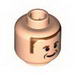 Minifig Head with Rubens Barrichello Print [Blocked Open Stud]