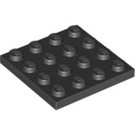 Набор LEGO Plate 4 x 4, Chrome Gold