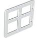 Набор LEGO Duplo Door / Window with Four Panes Square Corners, Белый