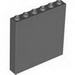 Набор LEGO Brick 1 x 6 x 5 with Stone Wall Print, Темный сине-серый
