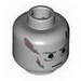 Набор LEGO Minifig Head Male Scars Gray Left & Right, No Eyebrows Print (Darth Vader revised) [Blocked Open Stud], Светлый сине-серый