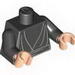 Torso SW Jedi Robe, Waist Sash Print / Black Arms / Light Flesh Hands
