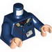 Torso SW Jacket with Collar and Monocular Print (Han Solo) / Dark Blue Arms / Light Flesh Hands