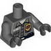 Torso Security Guard, Gold Badge, Blue Belt w/Radio Print / Dark Bluish Gray Arms / Black Hands
