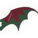 Dragon Wing 19 x 11 - Dark Red Trailing Edge Pattern