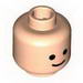 Minifig Head Standard Grin Print [Blocked Open Stud]