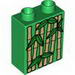 Duplo Brick 1 x 2 x 2 with Bamboo Print