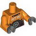 Torso Exo-Force with 'AT.01' Print / Orange Arms / Dark Bluish Gray Hands