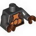 Torso SW Gold Body Armor Print (Lando Calrissian - Skiff Guard) / Black Arms / Reddish Brown Hands