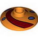 Dish 2 x 2 Inverted [Radar] with Dark Red Swirl and Purple Spots Print