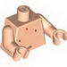 Torso SpongeBob with Belly Button (Navel) & Red Spots Print / Light Flesh Arms / Light Flesh Hands