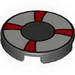Tile, Round 2 x 2 with Life Preserver [Life Belt] Print