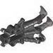 Bionicle Foot Piraka Clawed with Pearl Light Gray Talons [Black]