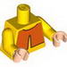 Torso Avatar Orange Overshirt Print / Yellow Arms / Light Flesh Hands